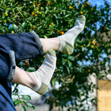 Organic Cotton Linen Sneaker Socks|7-5013