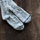 "Garabou" Organic Cotton Slipper Socks|7-6010 | Indigo