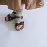 8-0809|コットン×リネン サンダルソックス