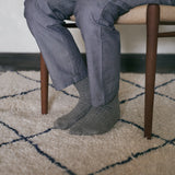 Organic Cotton Blended Yak Ribbed Socks|7-6001