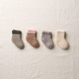 Organic Cotton Blended Yak Pile Socks For Baby|7-6600