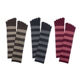 9-1048|ウール&コットン 5本指太ボーダー