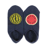 9-1114|コットン 足底パイルスイカ柄カバー