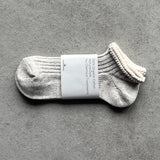 8-0025|Cotton x linen layered rib ankle length