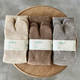 4-4008|Organic Cotton Yak Pile Soles Tabi Socks