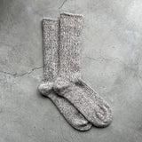 4-4026|Alpaca Linen Ribbed Socks