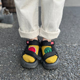 9-1114|コットン 足底パイルスイカ柄カバー