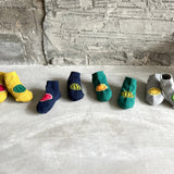 9-1116|コットン 足底パイルスイカ柄アンクル キッズ