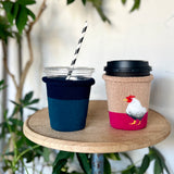 6-1007|オーガニックコットン アイスコーヒーのくつした 切り替え