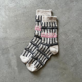 4-2017|Organic Cotton Irregular Stripes Socks
