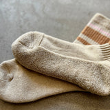 4-2018|Organic Cotton Linen Pile Sole Line Socks