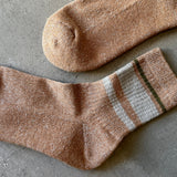4-2018|Organic Cotton Linen Pile Sole Line Socks
