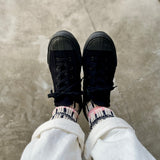 4-2017|Organic Cotton Irregular Stripes Socks