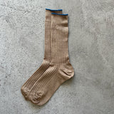 4-2010|Linen Ribbed Socks