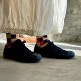 4-2016|Organic Cotton Block Pattern Socks