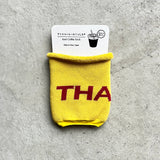 6-1011|オーガニックコットン アイスコーヒーのくつした THANKS