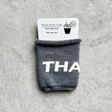 6-1011|オーガニックコットン アイスコーヒーのくつした THANKS