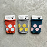 6-1008|Organic Cotton Iced Coffee Socks - Big Dots