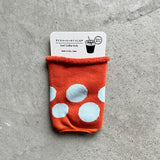6-1008|Organic Cotton Iced Coffee Socks - Big Dots