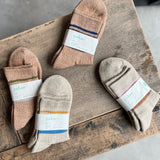 4-2018|Organic Cotton Linen Pile Sole Line Socks
