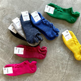 9-9007|オーガニックコットンの足底パイルショートソックス