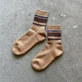 4-2018|Organic Cotton Linen Pile Sole Line Socks