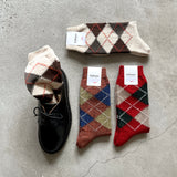 9-1128|ウール&コットン エックスマシーンアーガイル