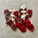 9-1128|ウール&コットン エックスマシーンアーガイル