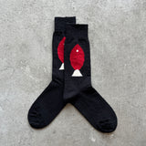 5-5016|Organic Cotton Fish Pattern Socks