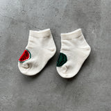 5-5013|Organic Cotton Watermelon Pattern Socks For Baby
