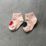 5-5013|Organic Cotton Watermelon Pattern Socks For Baby