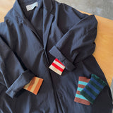 9-1129|ウール&コットン リバーシブルショートアームウォーマー