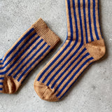 4-4031|Organic Cotton Mohair Stripes Socks