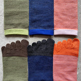4-4040|Wool Toe Stripes Socks