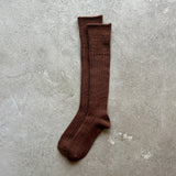 4-4032|Wool Low-Gauge Ribbed Knee Socks