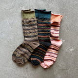 4-4038|Wool Fair Isle Socks