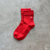 4-4034|Wool Rubber-Free Embroidered Heart Socks