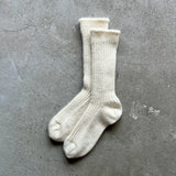 4-4033|Alpaca Line Ribbed Socks
