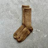 4-4033|Alpaca Line Ribbed Socks