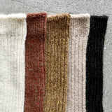 4-4033|Alpaca Line Ribbed Socks