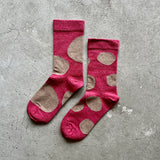 4-4035|Organic Cotton Rubber Free Natural Dot Socks