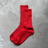 5-5014|Organic Cotton Slab Ribbed Socks