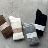 4-1010|Baby Alpaca Fine Gauge Knee Socks