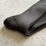 8-0011|100% cotton gallnut ribbed socks