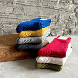 9-9005|オーガニックコットンのざっくり針抜きソックス