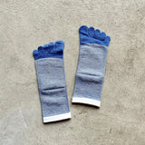 9-1151|ラミー&ビスコース 5本指アンクル