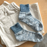 Indigo Organic Cotton Pile Ankle Socks | 7-5020