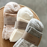 Organic Cotton Ankle Pile Socks|7-5004