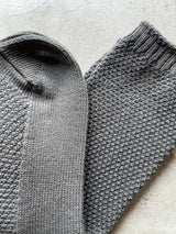 8-0037|五倍子 鹿の子編みソックス