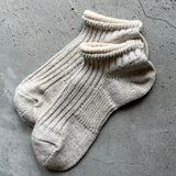 8-0025|Cotton x linen layered rib ankle length